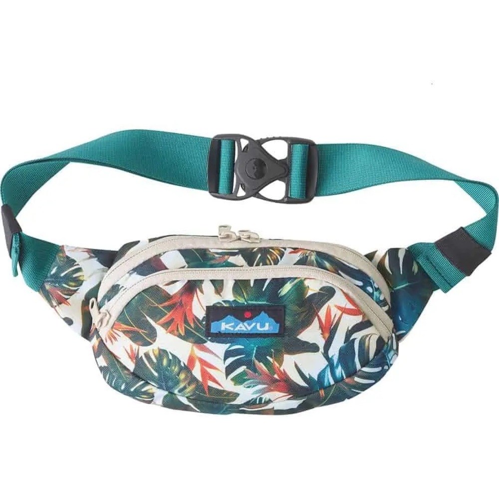 KAVU Tropical Print Fanny Pack